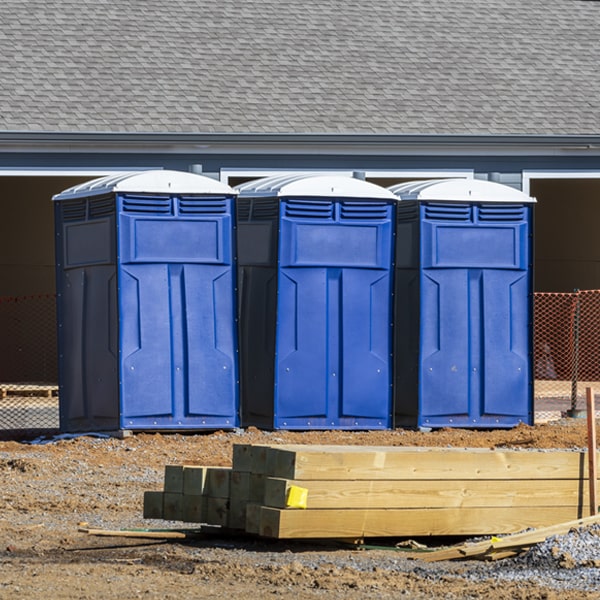 how often are the porta potties cleaned and serviced during a rental period in Lone Tree Iowa